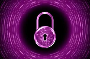 Modern Cybersecurity Technology Background with lock vector