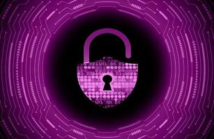 Modern Cybersecurity Technology Background with lock vector