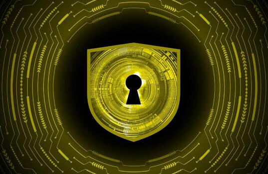 Modern Cybersecurity Technology Background with lock vector