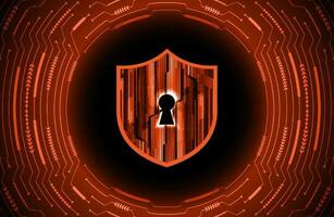 Modern Cybersecurity Technology Background with lock vector