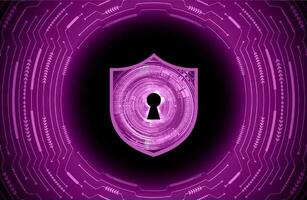 Modern Cybersecurity Technology Background with lock vector