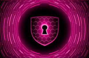 Modern Cybersecurity Technology Background with lock vector