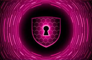 Modern Cybersecurity Technology Background with lock vector