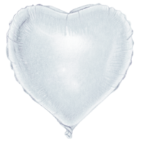 watercolor hand drawn heart shaped realistic balloon png