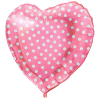 watercolor hand drawn heart shaped realistic balloon png