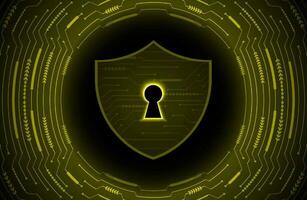 Modern Cybersecurity Technology Background with padlock vector