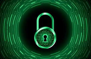 Modern Cybersecurity Technology Background with lock vector
