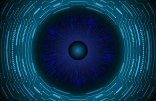 Modern Cybersecurity Eye on Technology Background vector