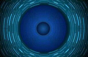 Modern Cybersecurity Eye on Technology Background vector