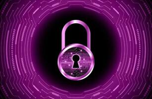 Modern Cybersecurity Technology Background with lock vector