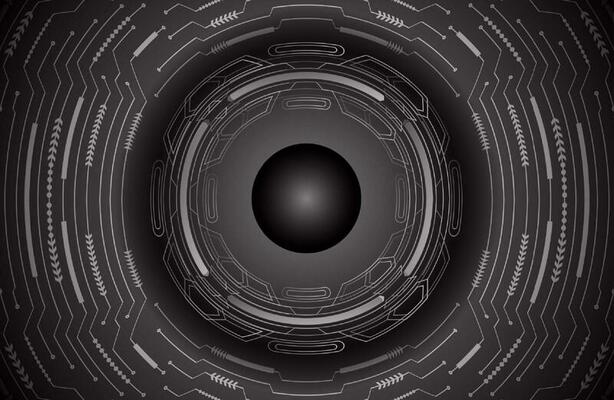 Modern Cybersecurity Technology Icon Pack with Eyes