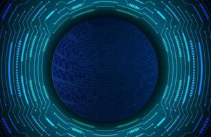 Modern Holographic Globe on Technology Background vector