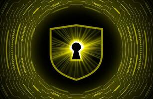 Modern Cybersecurity Technology Background with lock vector