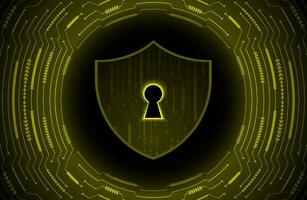 Modern Cybersecurity Technology Background with padlock vector