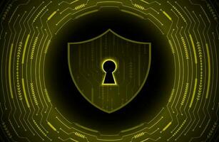 Modern Cybersecurity Technology Background with padlock vector