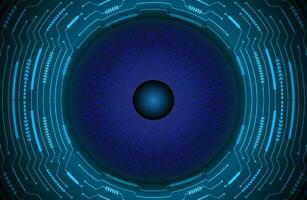 Modern Cybersecurity Eye on Technology Background vector