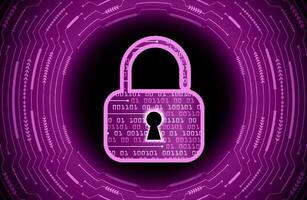Modern Cybersecurity Technology Background with lock vector