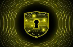 Modern Cybersecurity Technology Background with lock vector