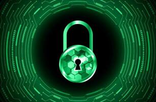 Modern Cybersecurity Technology Background with lock vector