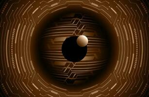 Modern Cybersecurity Eye on Technology Background vector