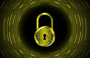 Modern Cybersecurity Technology Background with lock vector