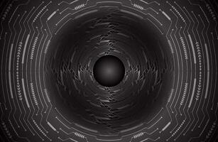 Modern Cybersecurity Eye on Technology Background vector