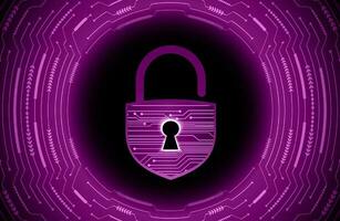 Modern Cybersecurity Technology Background with lock vector