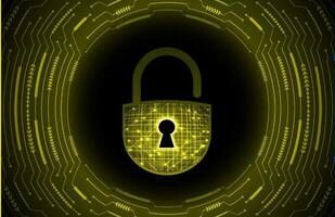 Modern Cybersecurity Technology Background with lock vector