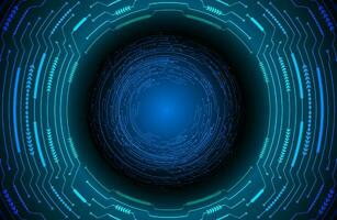 Modern Holographic Globe on Technology Background vector