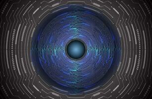 Modern Cybersecurity Eye on Technology Background vector