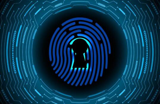 Modern Cybersecurity Technology Background with lock vector