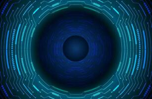 Modern Cybersecurity Eye on Technology Background vector