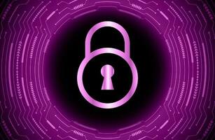 Modern Cybersecurity Technology Background with padlock vector