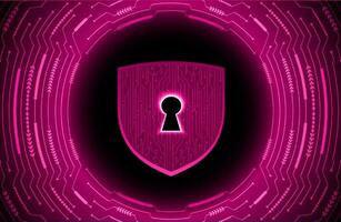 Modern Cybersecurity Technology Background with lock vector