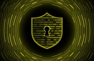 Modern Cybersecurity Technology Background with lock vector