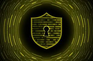 Modern Cybersecurity Technology Background with lock vector