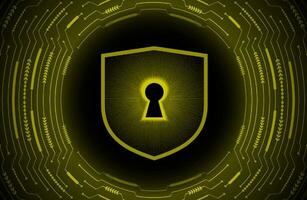 Modern Cybersecurity Technology Background with lock vector