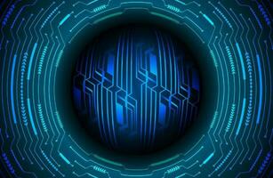 Modern Holographic Globe on Technology Background vector