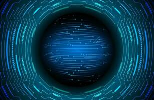 Modern Holographic Globe on Technology Background vector