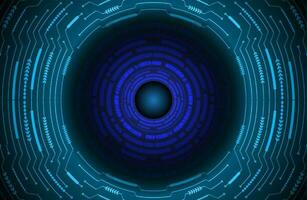 Modern Cybersecurity Eye on Technology Background vector