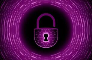 Modern Cybersecurity Technology Background with lock vector