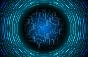 Modern Holographic Globe on Technology Background vector