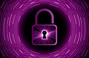 Modern Cybersecurity Technology Background with lock vector