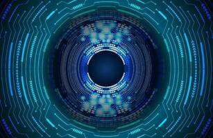Modern Cybersecurity Eye on Technology Background vector