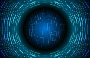 Modern Holographic Globe on Technology Background vector