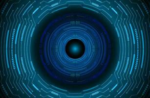Modern Cybersecurity Eye on Technology Background vector