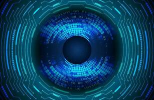 Modern Cybersecurity Eye on Technology Background vector