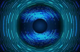 Modern Cybersecurity Eye on Technology Background vector