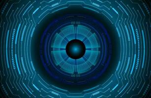 Modern Cybersecurity Eye on Technology Background vector