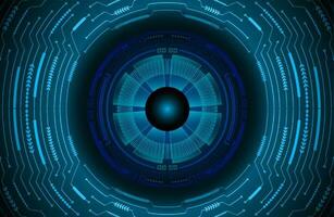 Modern Cybersecurity Eye on Technology Background vector